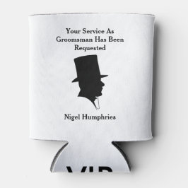 Porta-lata Melhor homem ou Padrinho de casamento convidado