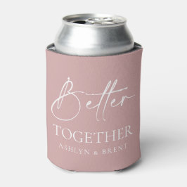 Porta-lata Melhor Junto Casamento Rosa Pode Resfriar/Koozie