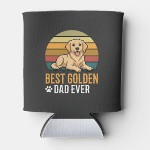 Porta-lata Melhor Pai do Golden Retriever de Sempre Retro Cac