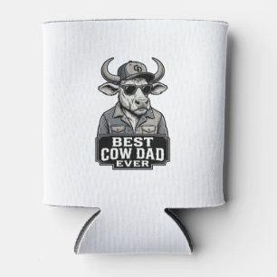 Porta-lata Melhor Pai Vaca de Todos os Tempos Design de Gravu