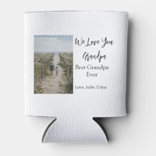 Porta-lata melhor vovô de todos os avós com fotos clássicas