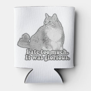 Porta-lata Meme engraçado de gato zangado para amantes de gat