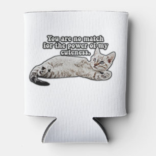 Porta-lata Meme engraçado de gato zangado para donos e amante