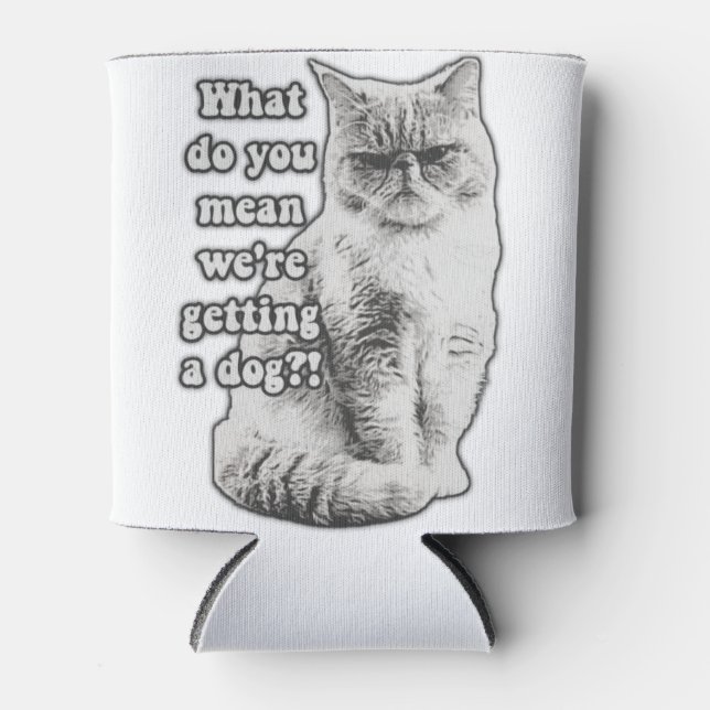 Porta-lata Memória grumpy grumpy para amantes e donos de gati (Frente)