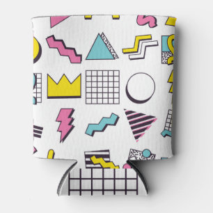 Porta-lata Memphis dos anos 90: Elementos Pop Design.