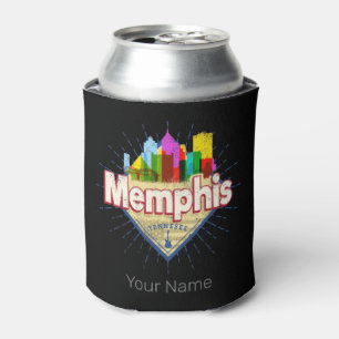 Porta-lata Memphis Tennessee EUA Retro Skyline