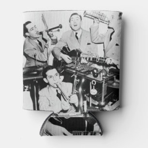 Porta-lata Meninos na Banda: Arte Vintage.