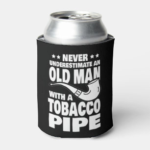 Porta-lata Mens Nunca Subestimam um Velho com Cigarro