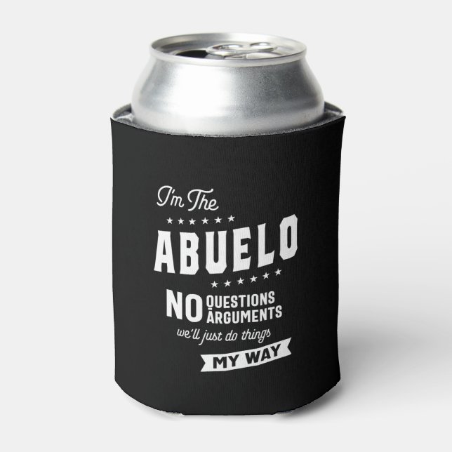 Porta-lata Mens, sou o Abuelo sem dúvidas Argumentos (Can Front)