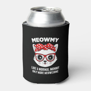 Porta-lata Meowmy Funny Cat Mamãe Óculos Dia de as mães