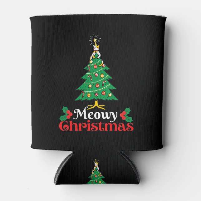 Porta-lata Meowy Christmas (Frente)