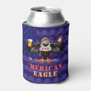 Porta-lata Merican engraçado Eagle 4o da cerveja e dos