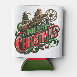 Porta-lata Merry Christmas steampunk