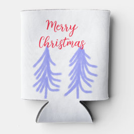 Porta-lata Merry Natal - Pinheiros de pinheiros roxos