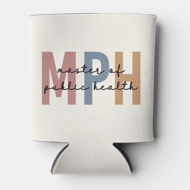 Porta-lata Mestrado em Saúde Pública em MPH (Frente)