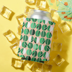 Porta-lata Metades Ovalas em Faixa Verde