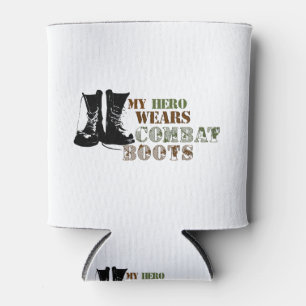 Porta-lata Meu Herói Usa Botas de Combate