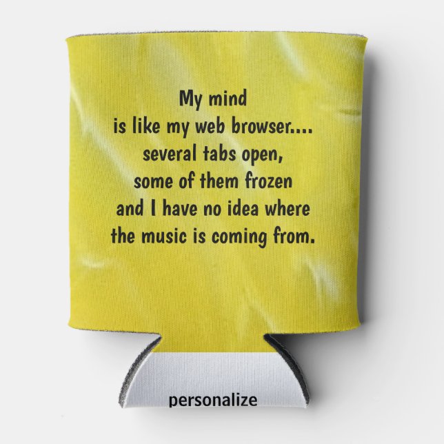 Porta-lata Meu navegador pode resfriar (Frente)