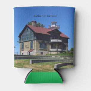 Porta-lata Michigan City Lighthouse pode resfriar