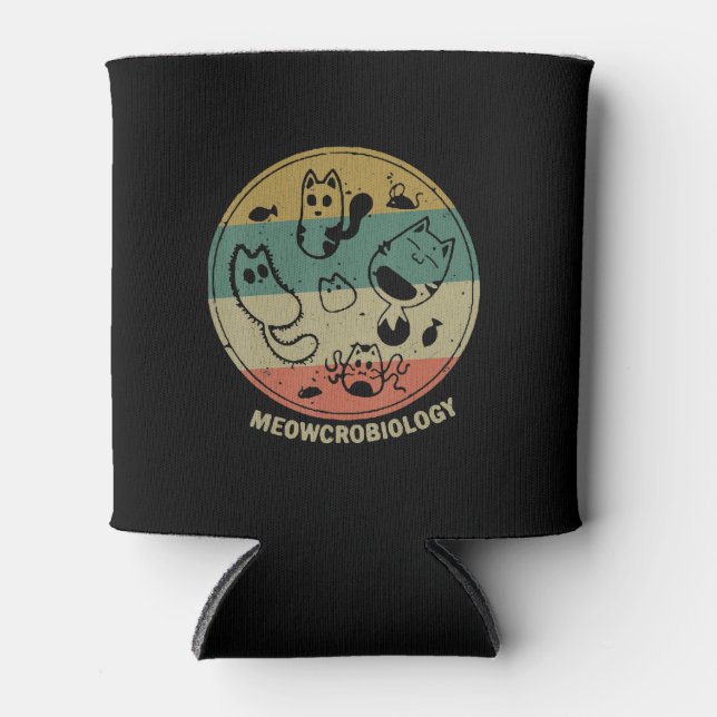 Porta-lata Microbiologia Microbiologia Ciência Engraçada Amor (Frente)