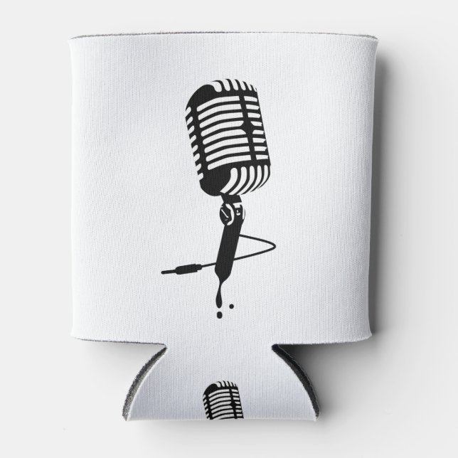 Porta-lata microfone clássico (Frente)