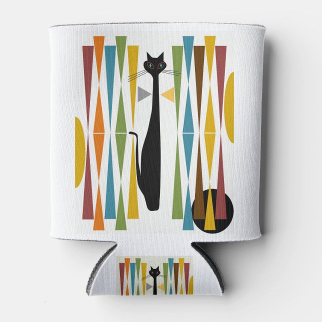 Porta-lata MidMod Art Cat 2 (Frente)