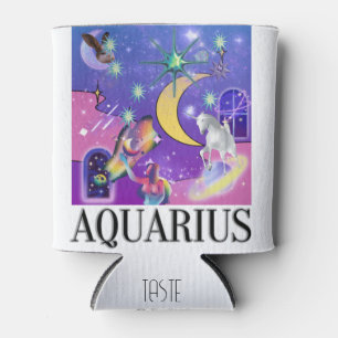Porta-lata Mikitiez aquarius galáxia verão brilhar cerveja