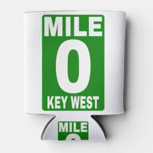 Porta-lata Mile 0 Key West Road Sign