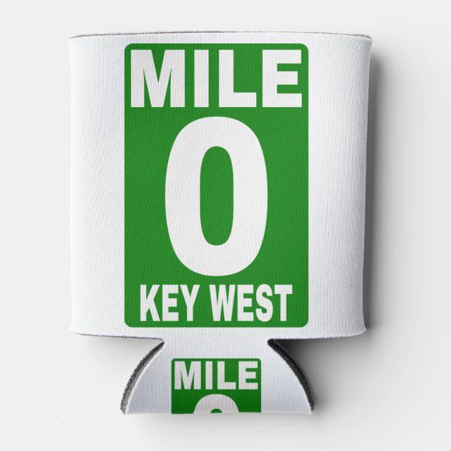 Porta-lata Mile 0 Key West Road Sign (Frente)