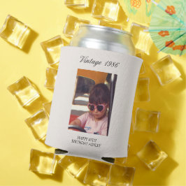 Porta-lata Milestone Birthday Party Favor Vintage 2 Photo