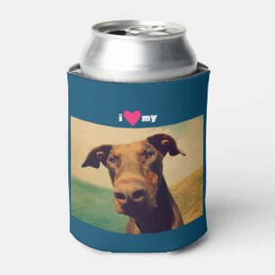 Porta-lata Mim coração meu Doberman
