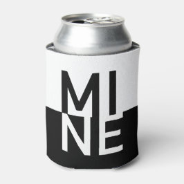 Porta-lata MINA Preta e Branca