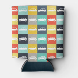 Porta-lata Mini Cooper Mini Checkerboard do Moderno Vintage