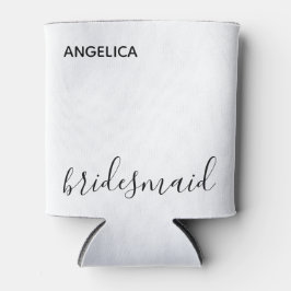 Porta-lata Mínima Moderna Tipografia Casada Bridesmaid Gift