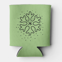 Porta-lata Minimalist handdrawn snowflake