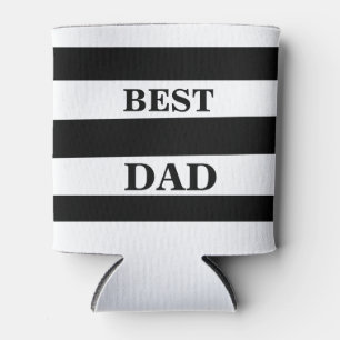 Porta-lata Minimalista - preto e branco - melhor pai