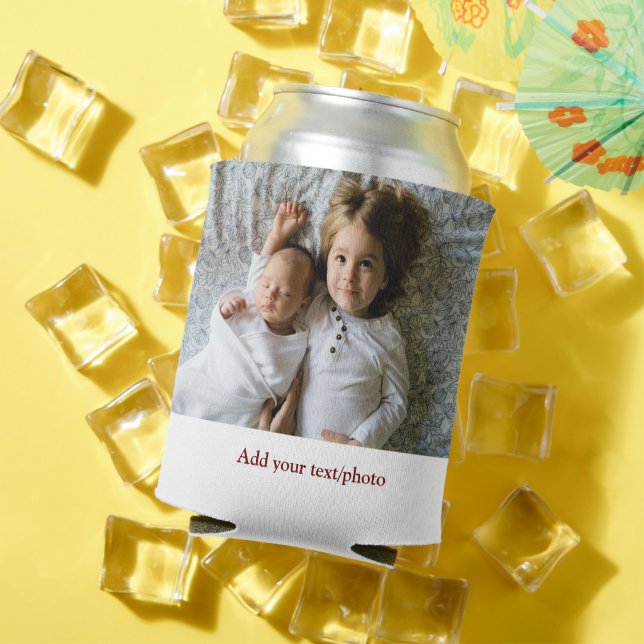 Porta-lata Mínimo simples ADICIONE O TEXTO FOTOGRÁFICO C (Verão in situ)