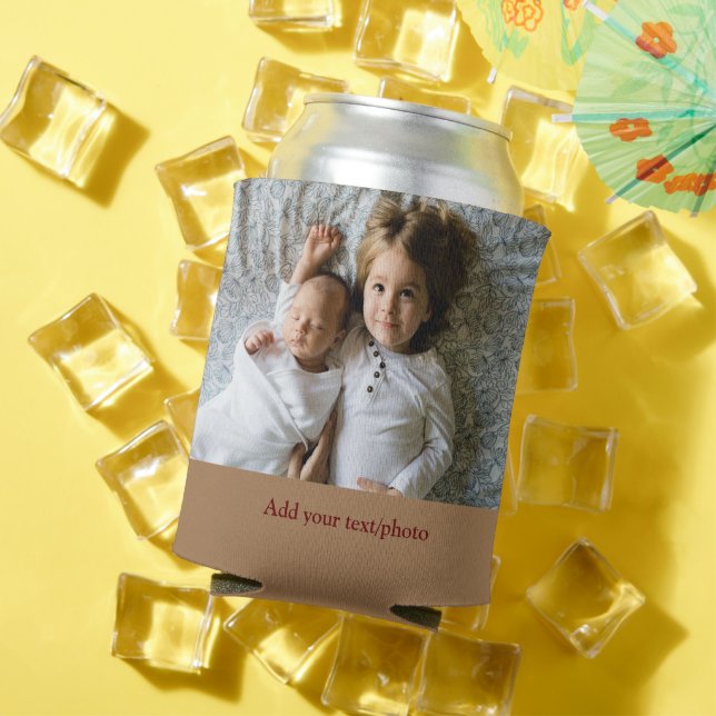 Porta-lata Mínimo simples ADICIONE O TEXTO FOTOGRÁFICO C (Verão in situ)