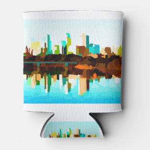 Porta-lata Minneapolis Minnesota Skyline por Jon Baran