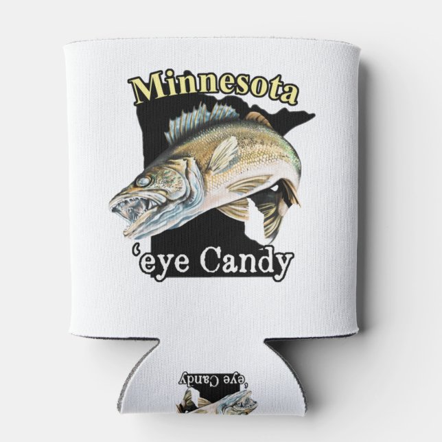 Porta-lata Minnesota 'Eye Candy Engraçado Walleye' (Traseira)