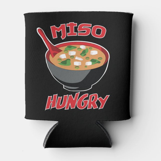 Porta-lata Miso Hungry Funny Comida Kawaii (Frente)