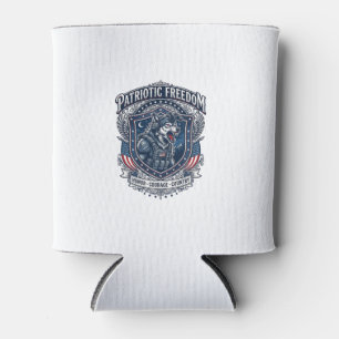 Porta-lata Missão Noturna Patriótica Patriota Lobo Militar In