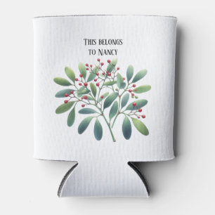 Porta-lata Mistletoos da Natureza Bem-vindos Personalizados