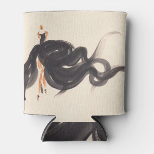Porta-lata Moda Elegante: Senhora das Aquarelas