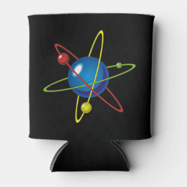 Porta-lata Modelo Colorido do Átomo