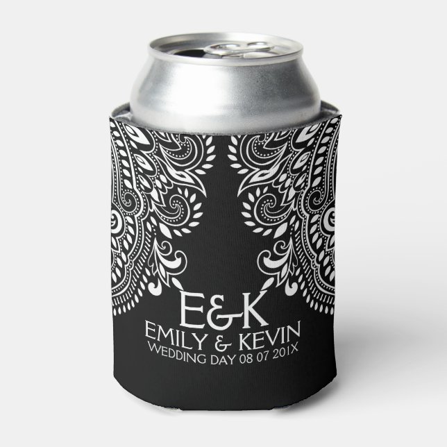 Porta-lata Modelo de Casamento de Colchões Brancos (Can Front)