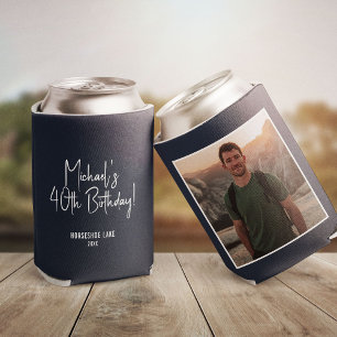 Porta-lata Modelo de Foto Personalizado Lembrança de Festa de