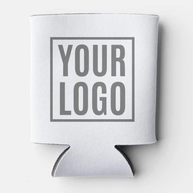 Porta-lata Modelo de logotipo duplo personalizado (Frente)