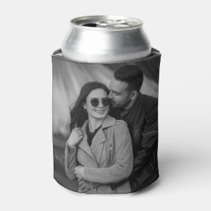 Porta-lata Modelo Duplo Personalizado com 2 Fotos na Moda