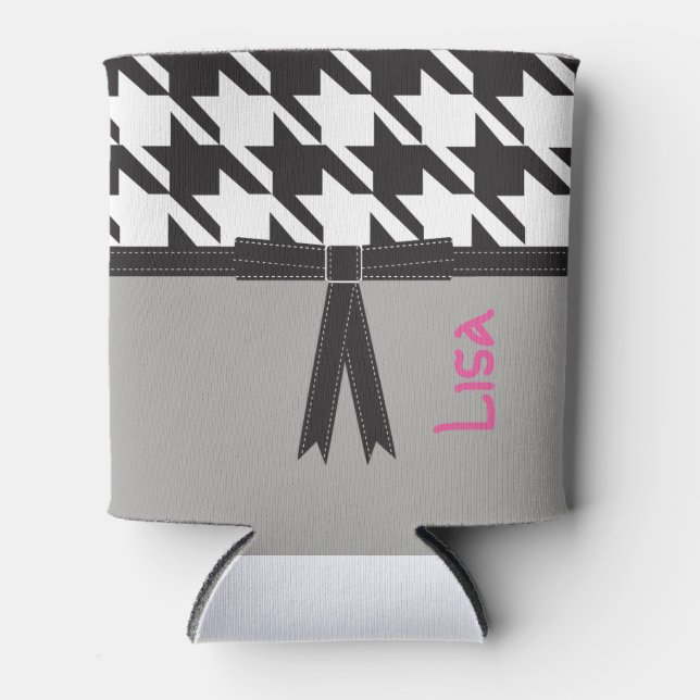 Porta-lata Modern Houndstooth (Frente)